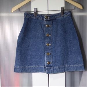 American apparel denim skirt